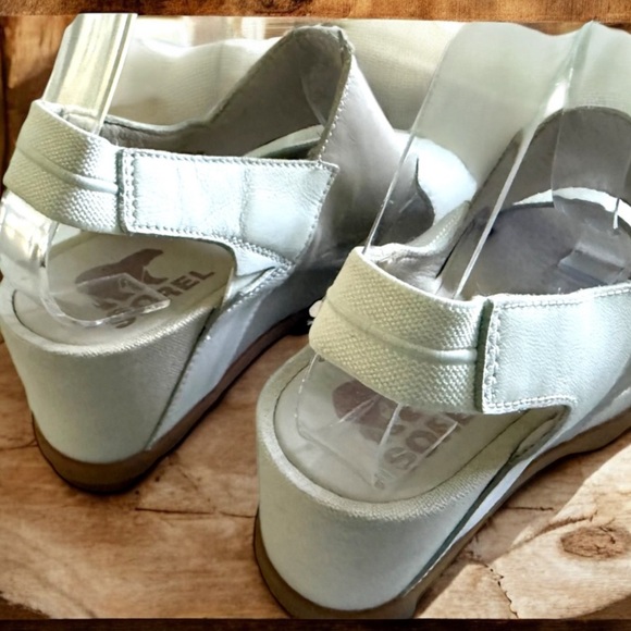 Sorel Joanie II Slingback Sandals Women's Size 8 White /Cream - Picture 3 of 11